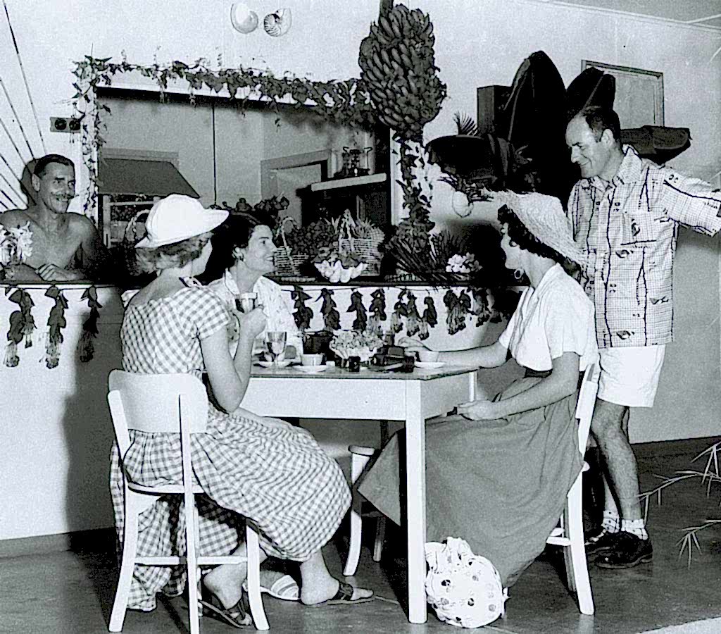 Dinner party at Nautilus in the 1950s